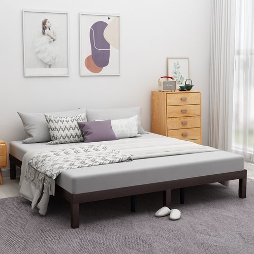 Wooden platform bed frame Wooden platform bed frame