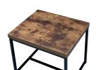 Bob End Table in Weathered Oak & Black 80617