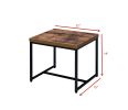 Bob End Table in Weathered Oak & Black 80617