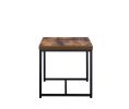 Bob End Table in Weathered Oak & Black 80617
