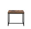 Bob End Table in Weathered Oak & Black 80617
