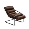 Dolgren Accent Chair in Sahara Top Grain Leather &amp; Matt Iron Finish 59948