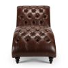 Tufted Armless Chaise Lounge