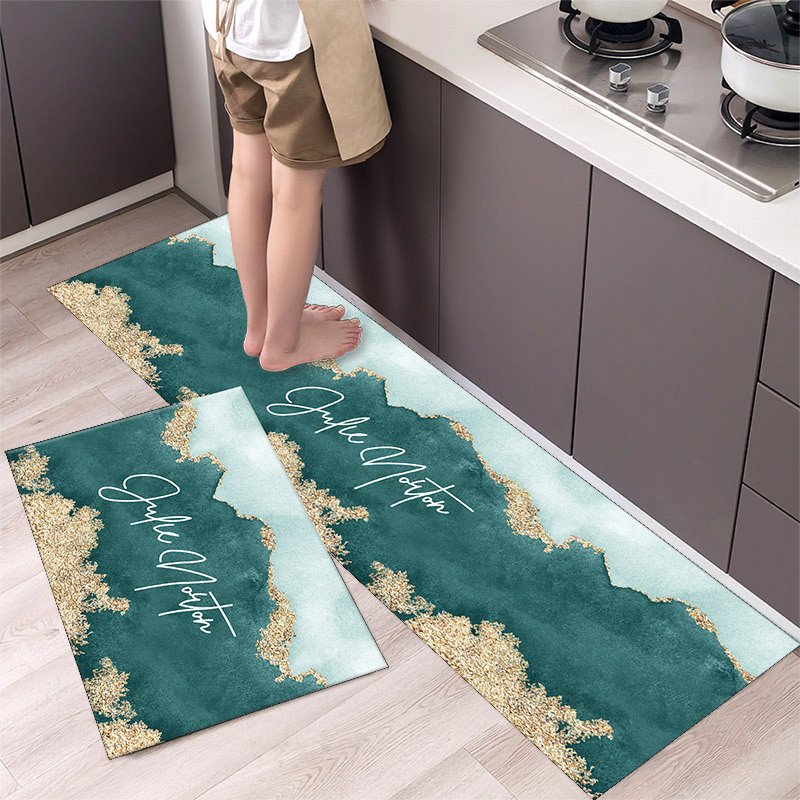Kitchen Entrance Floor Mat Non Slip Long Strip Geometry Pattern Bathroom Rug Kitchen Entrance Floor Mat Non Slip Long Strip Geometry Pattern Bathroom Rug