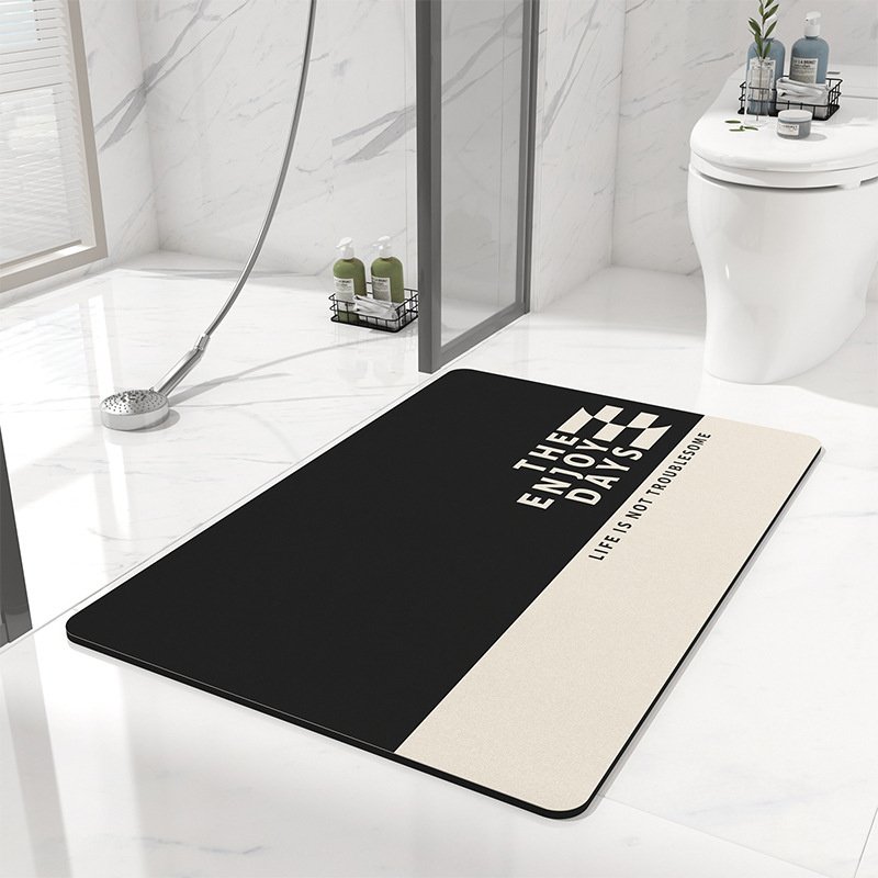 Entrance Doormat Modern Non Slip Bath Mat Absorbent Foot Mat Geometry Bathroom Carpet Entrance Doormat Modern Non Slip Bath Mat Absorbent Foot Mat Geometry Bathroom Carpet