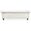 84.65" Rolled Arm Chesterfield 3 Seater Sofa.