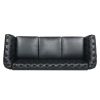 84.65" Rolled Arm Chesterfield 3 Seater Sofa.