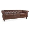 84.65" Rolled Arm Chesterfield 3 Seater Sofa.